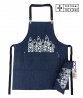 Imagem 0 - Denim Apron - 67x84 Cm - Sardines Theme