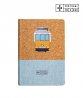 Imagem 0 - Cork and Cotton Hard Cover Notebook A5 - Theme Electric Tram