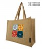 Imagem 0 - Laminated jute Bag - 42x33x18 cm - Theme Portuguese Tiles