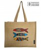 Imagem 0 - Laminated jute Bag - 42x33x18 cm - Theme Sardine